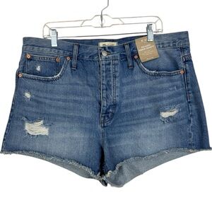 NWOT Madewell Relaxed Denim Shorts 32